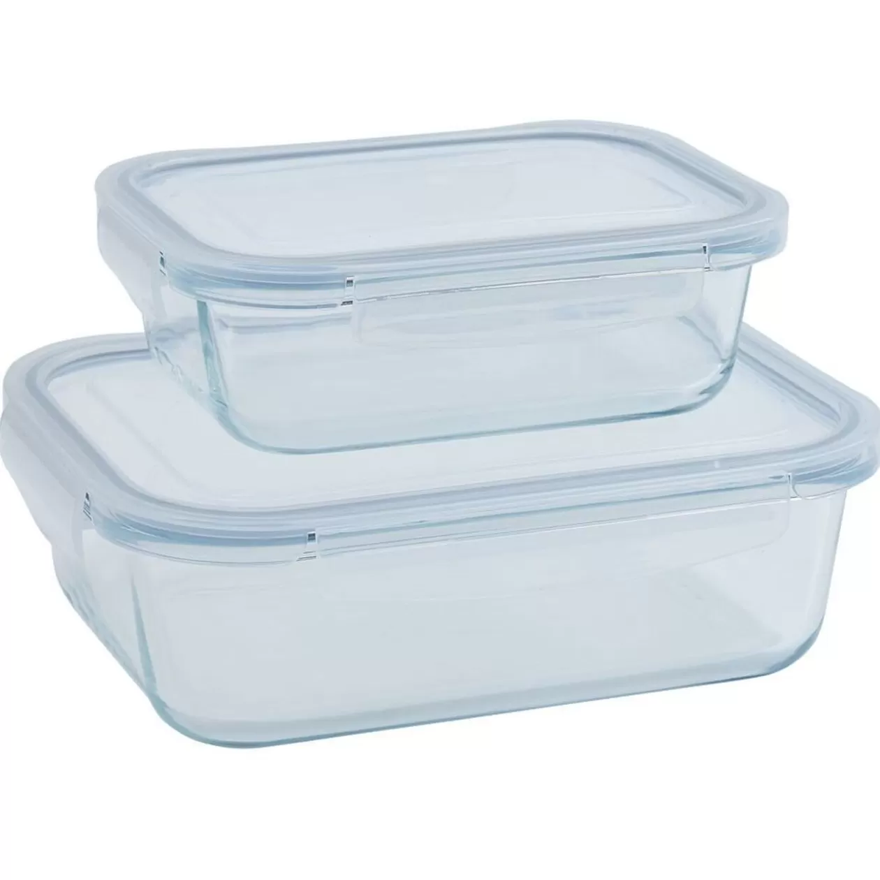 Gifi 2 boîtes de conservation en verre 640 ml et 1500 ml< Conservation Alimentaire