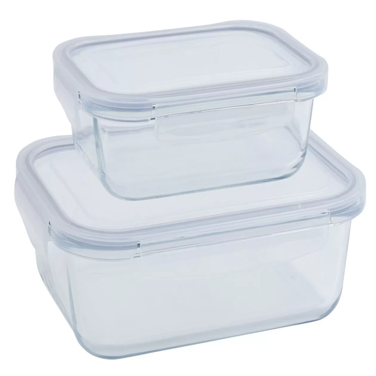 Gifi 2 boîtes de conservation en verre 640 ml et 1500 ml< Conservation Alimentaire