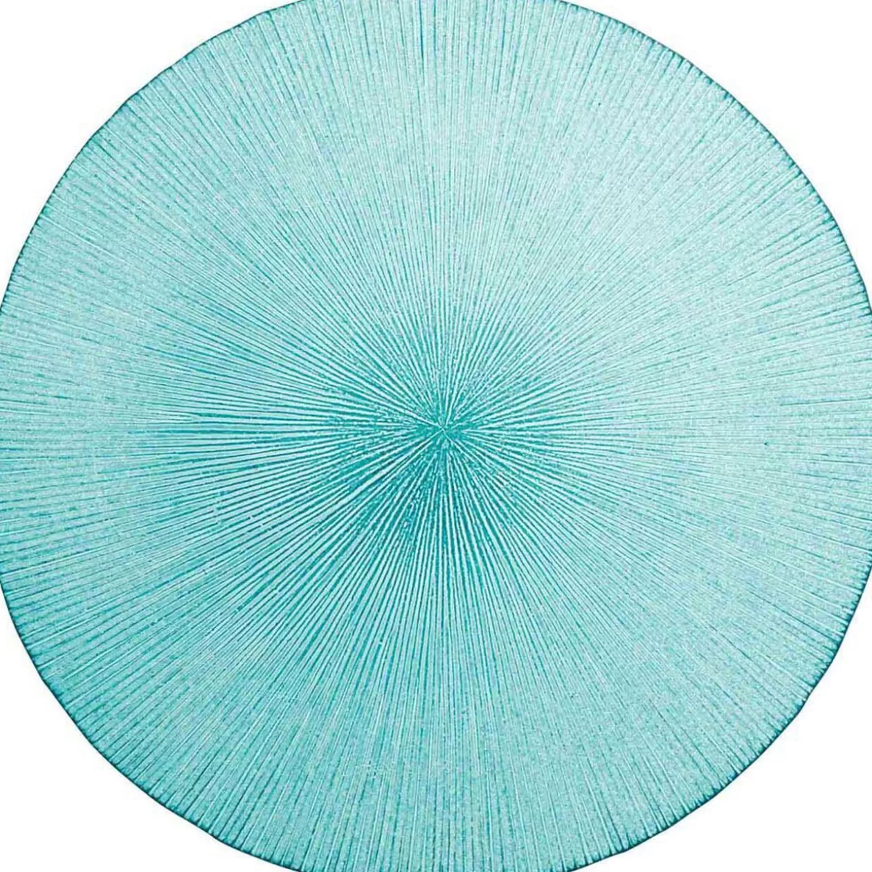 Gifi Assiette à dessert bleue verre strié< Vaisselle Et Accessoires De Table