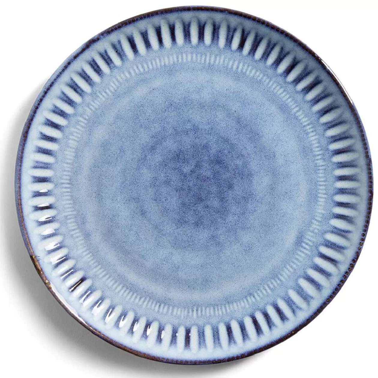 Assiette à dessert grès bleu Ø22cm>Gifi Hot