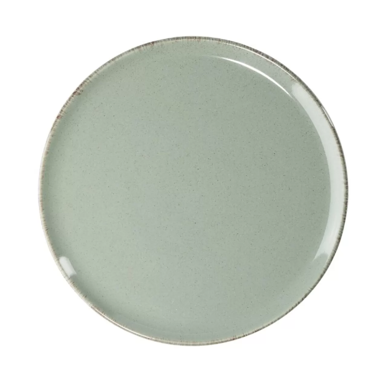 Gifi Assiette à dessert Lisbonne en grès vert Ø20,5cm< Vaisselle Et Accessoires De Table