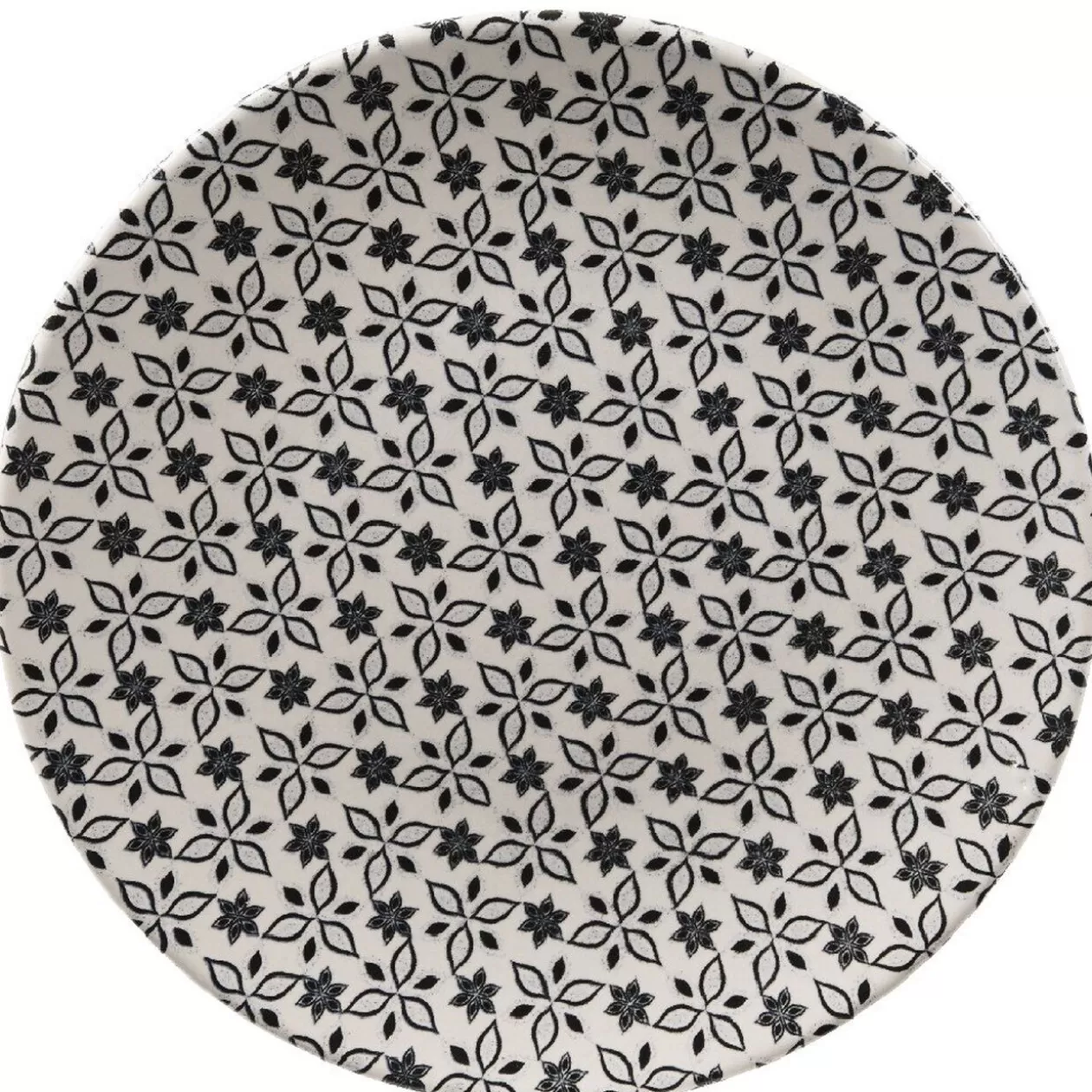 Assiette à dessert petits motifs noir blanc>Gifi Cheap