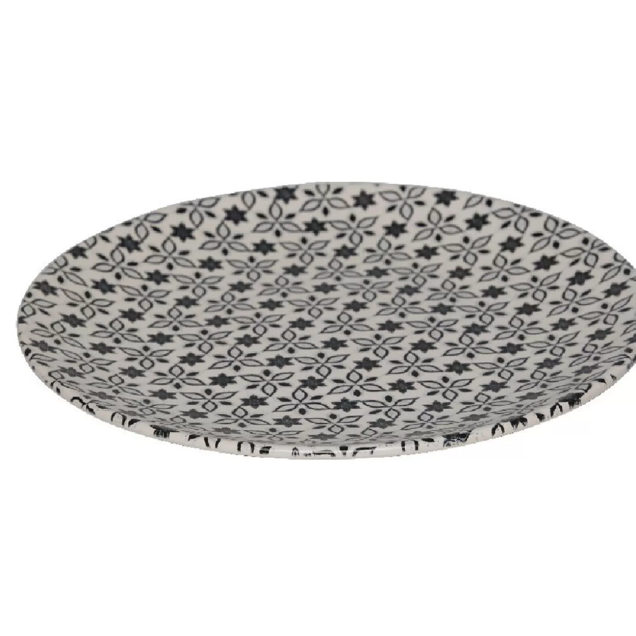 Assiette à dessert petits motifs noir blanc>Gifi Cheap