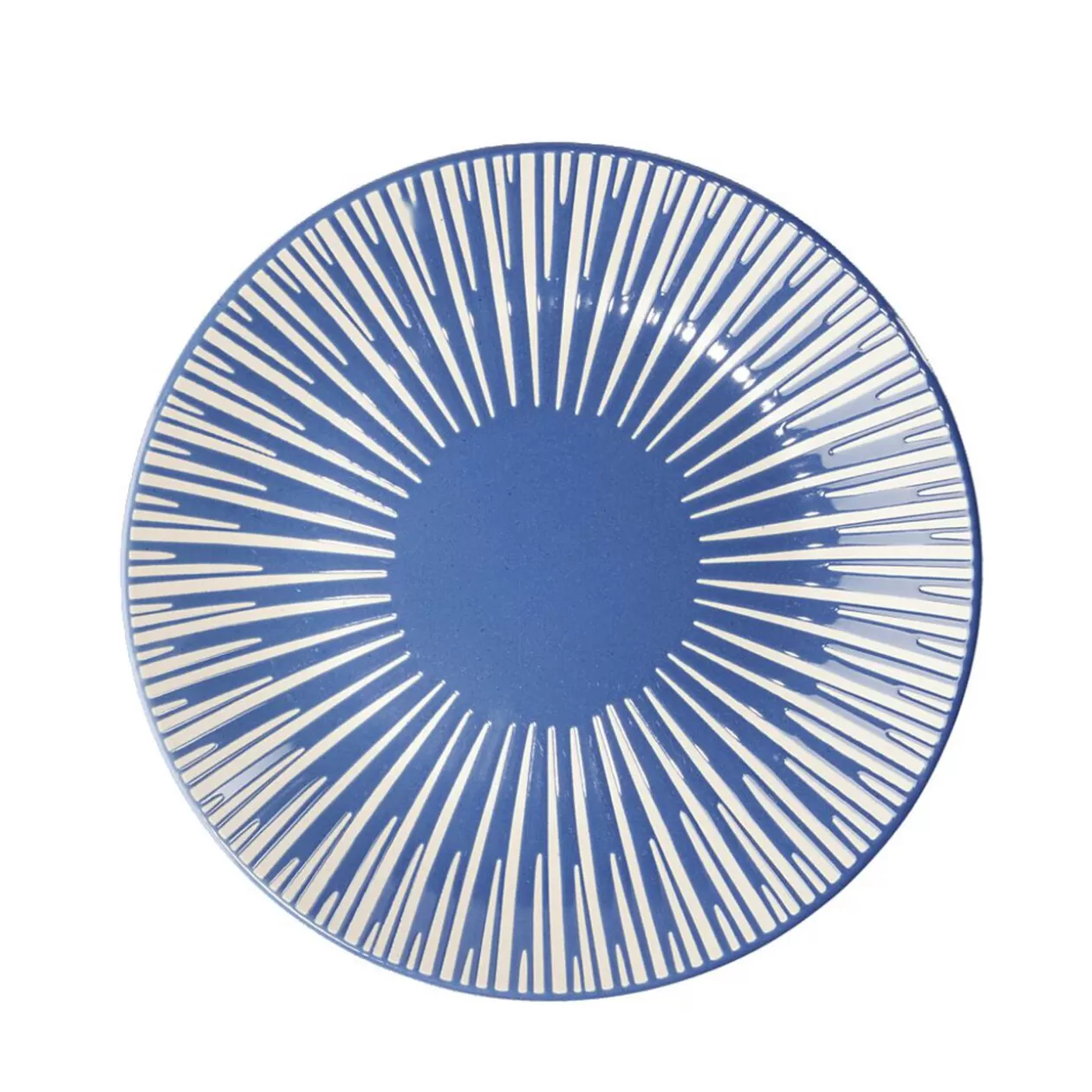 Gifi Assiette à dessert Rio en faïence bleu et blanc Ø19cm< Vaisselle Et Accessoires De Table