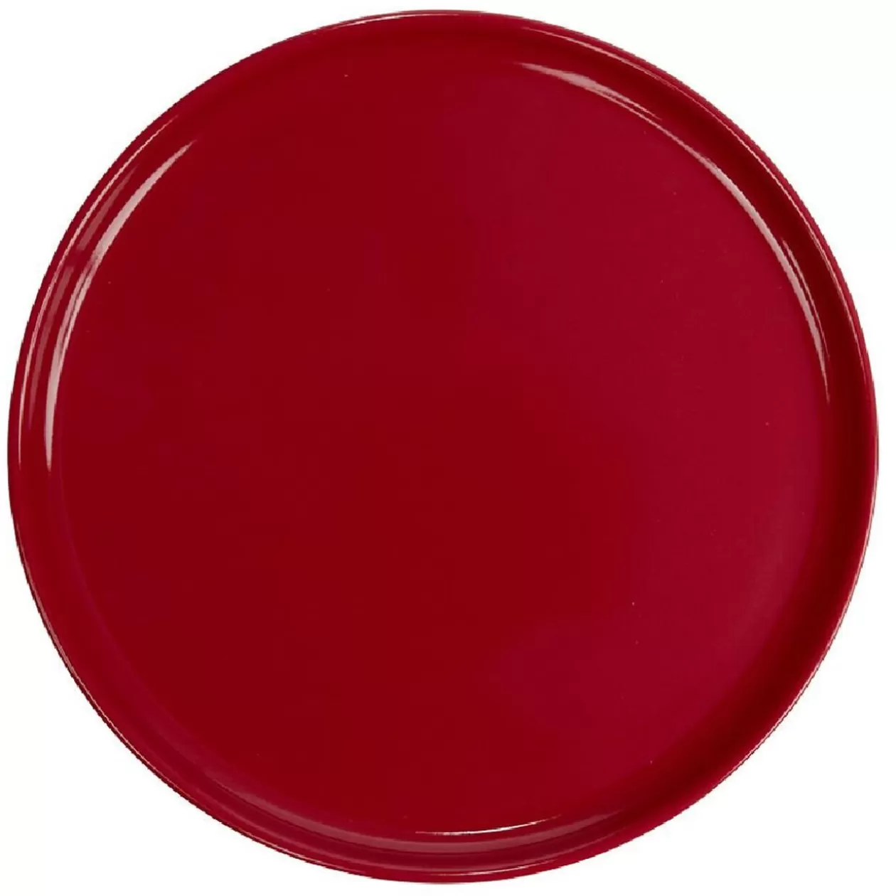 Assiette à dessert ronde Nordic porcelaine rouge>Gifi Cheap