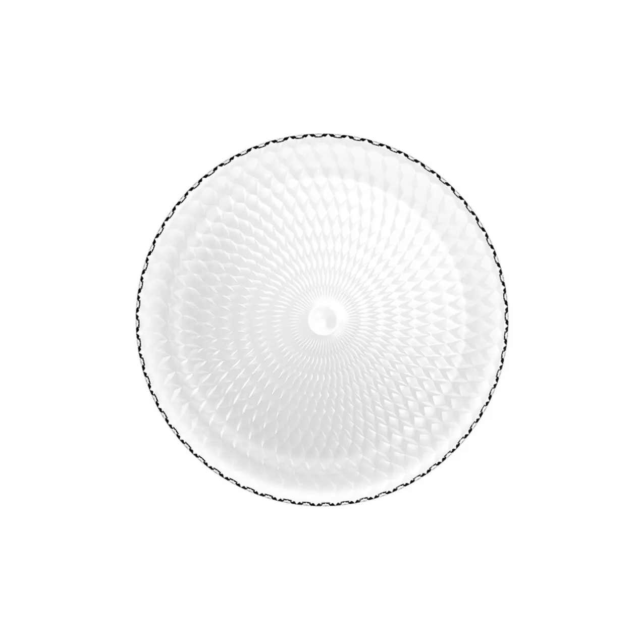 Assiette à dessert ronde Pampilles blanc transparent Ø 19 cm>Gifi Store