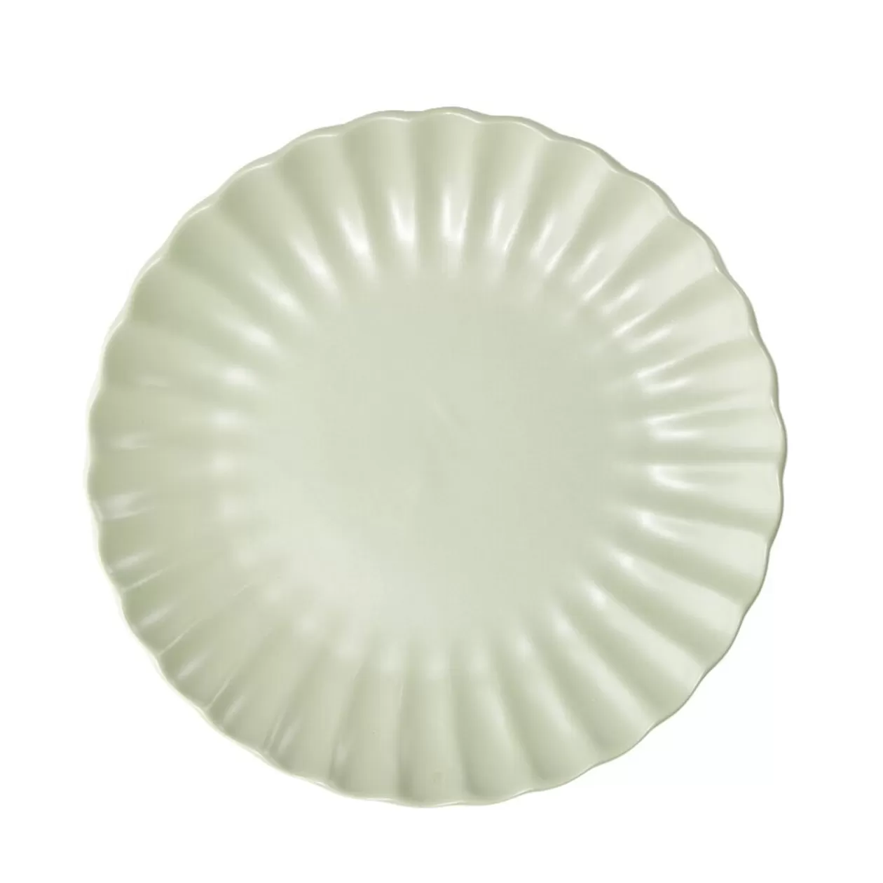 Gifi Assiette à dessert Venise en faïence verte Ø20cm< Vaisselle Et Accessoires De Table