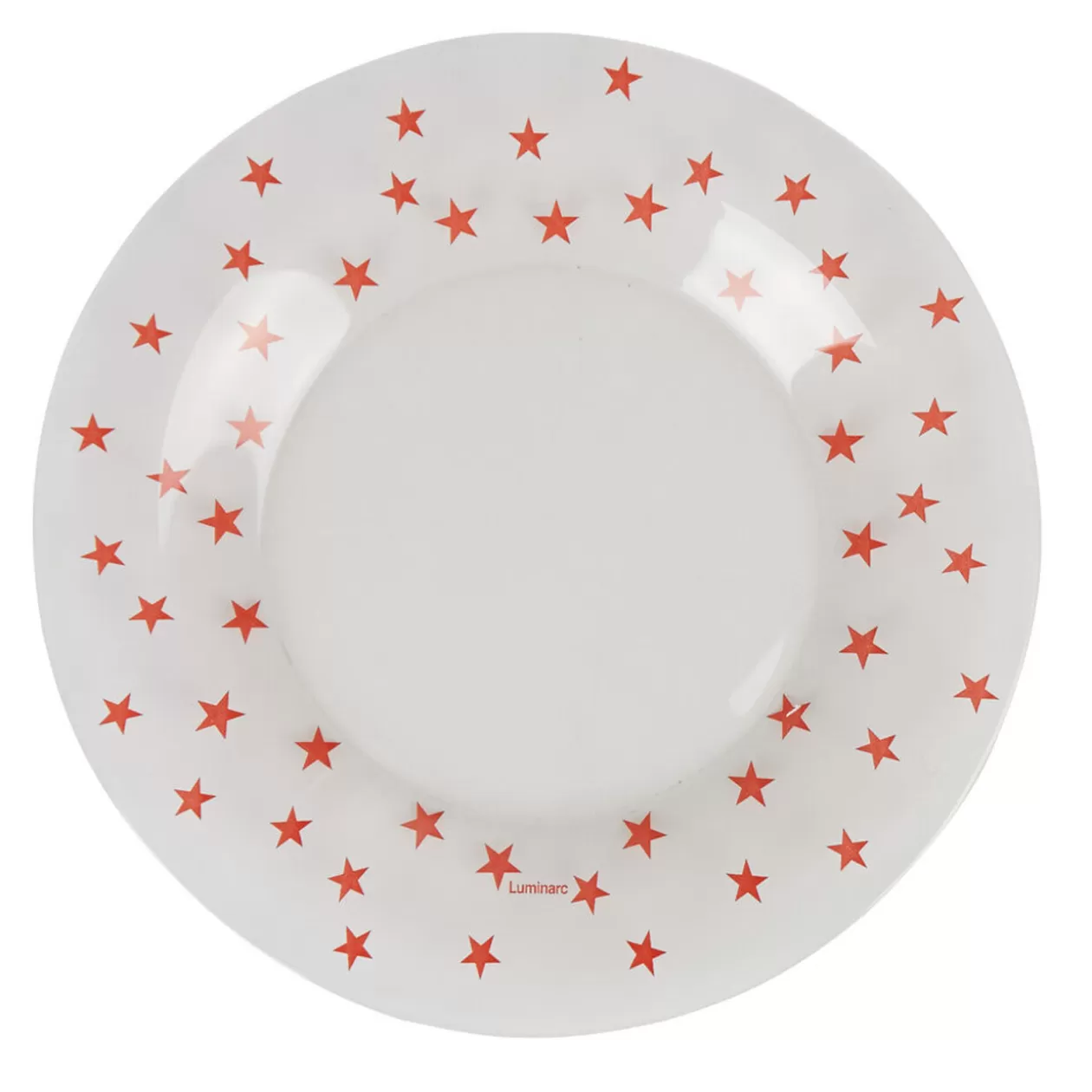 Gifi Assiette à dessert verre Zana givre étoiles rouges< Vaisselle Et Accessoires De Table