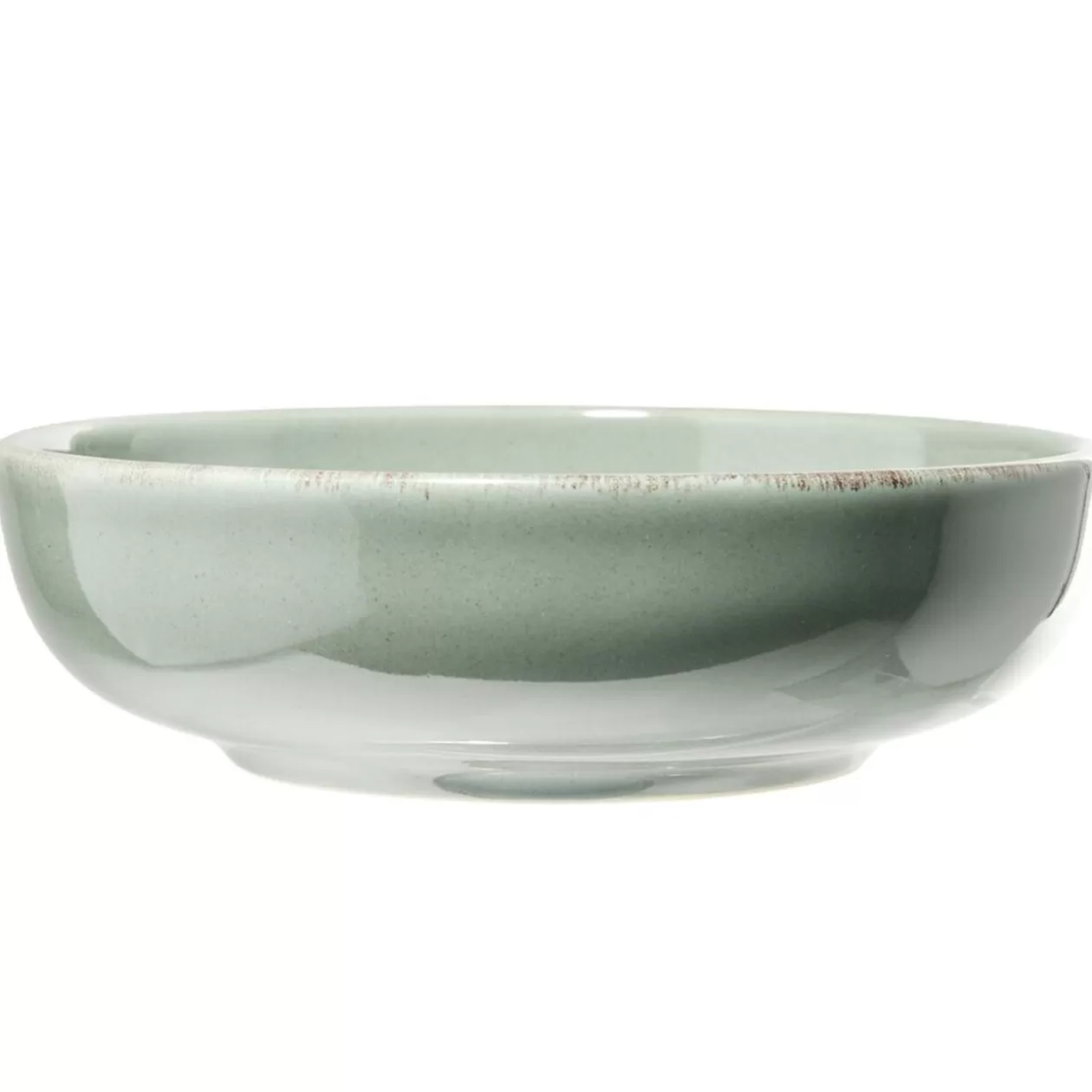 Gifi Assiette à soupe Lisbonne en grès vert Ø18cm< Vaisselle Et Accessoires De Table