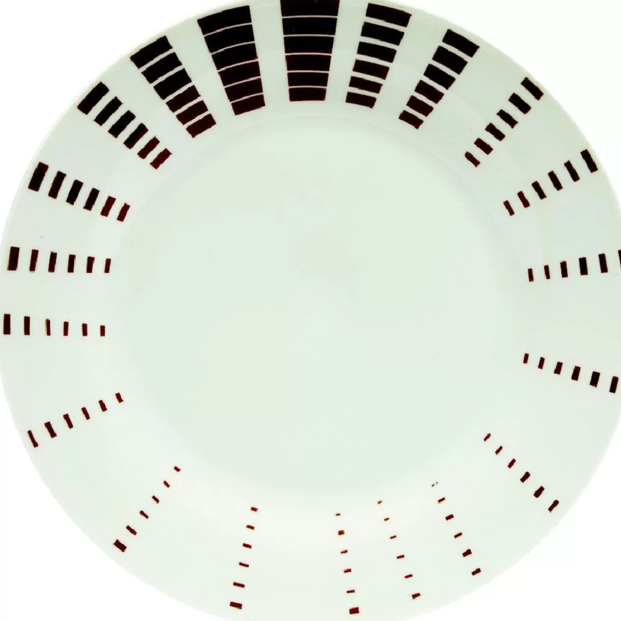 Gifi Assiette creuse blanche décor aile marron< Vaisselle Et Accessoires De Table