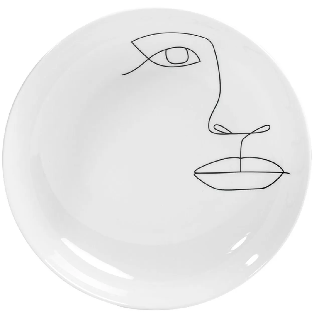 Assiette creuse en porcelaine blanche>Gifi Sale