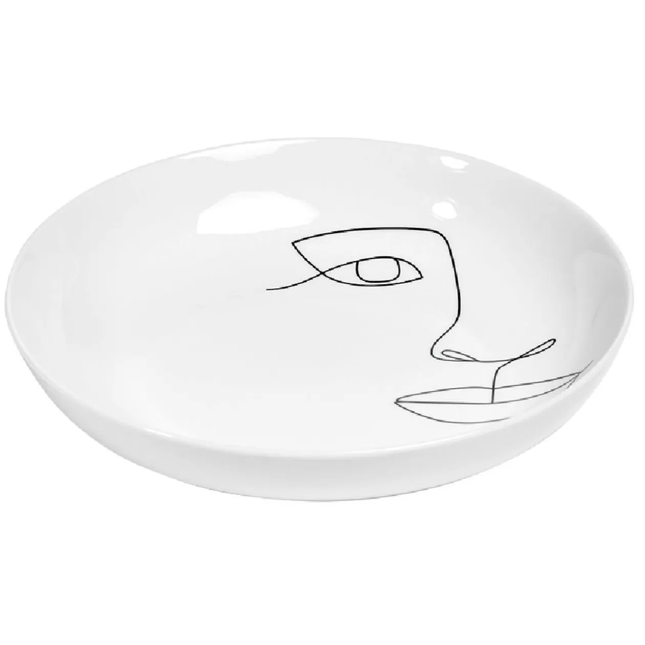 Assiette creuse en porcelaine blanche>Gifi Sale