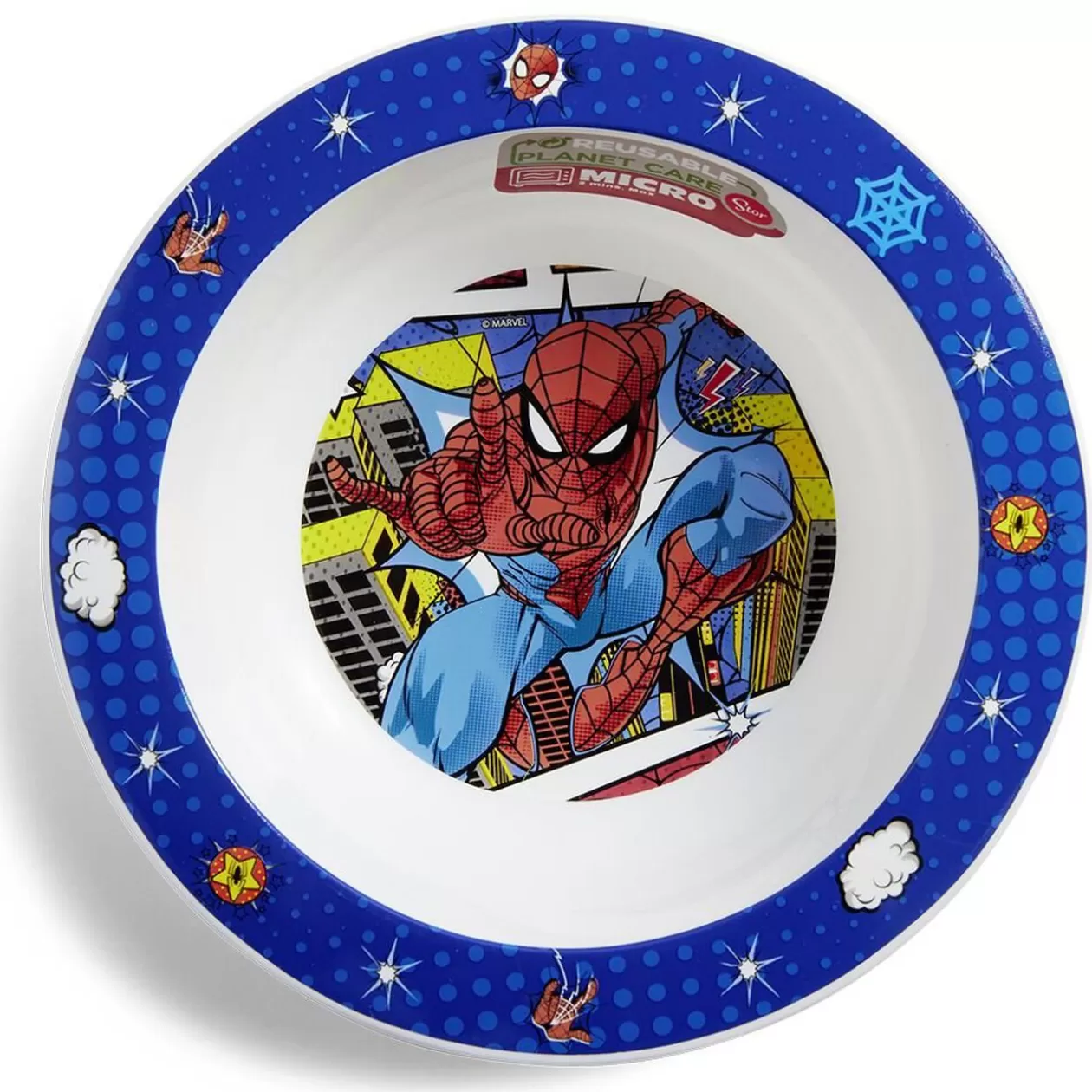 Assiette creuse enfant Spiderman plastique Ø16cm>Gifi Online