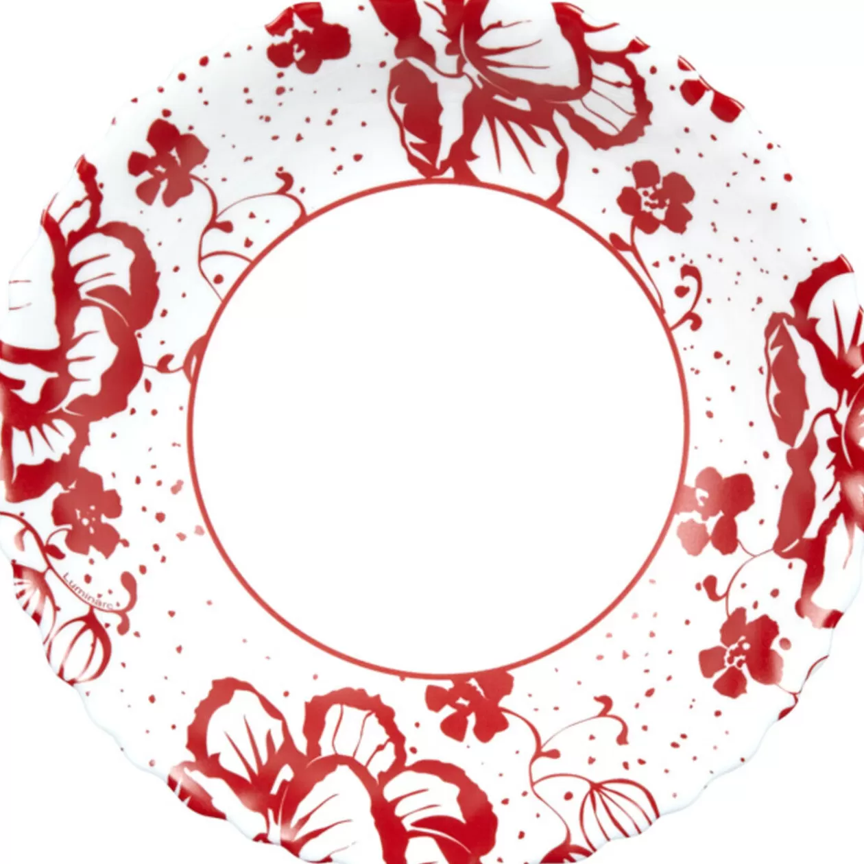 Gifi Assiette creuse Luminarc blanc décor rouge Alcove vintage< Vaisselle Et Accessoires De Table