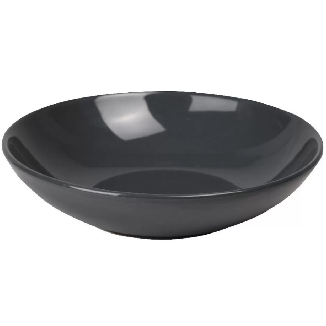 Assiette creuse ronde grise unie>Gifi Cheap