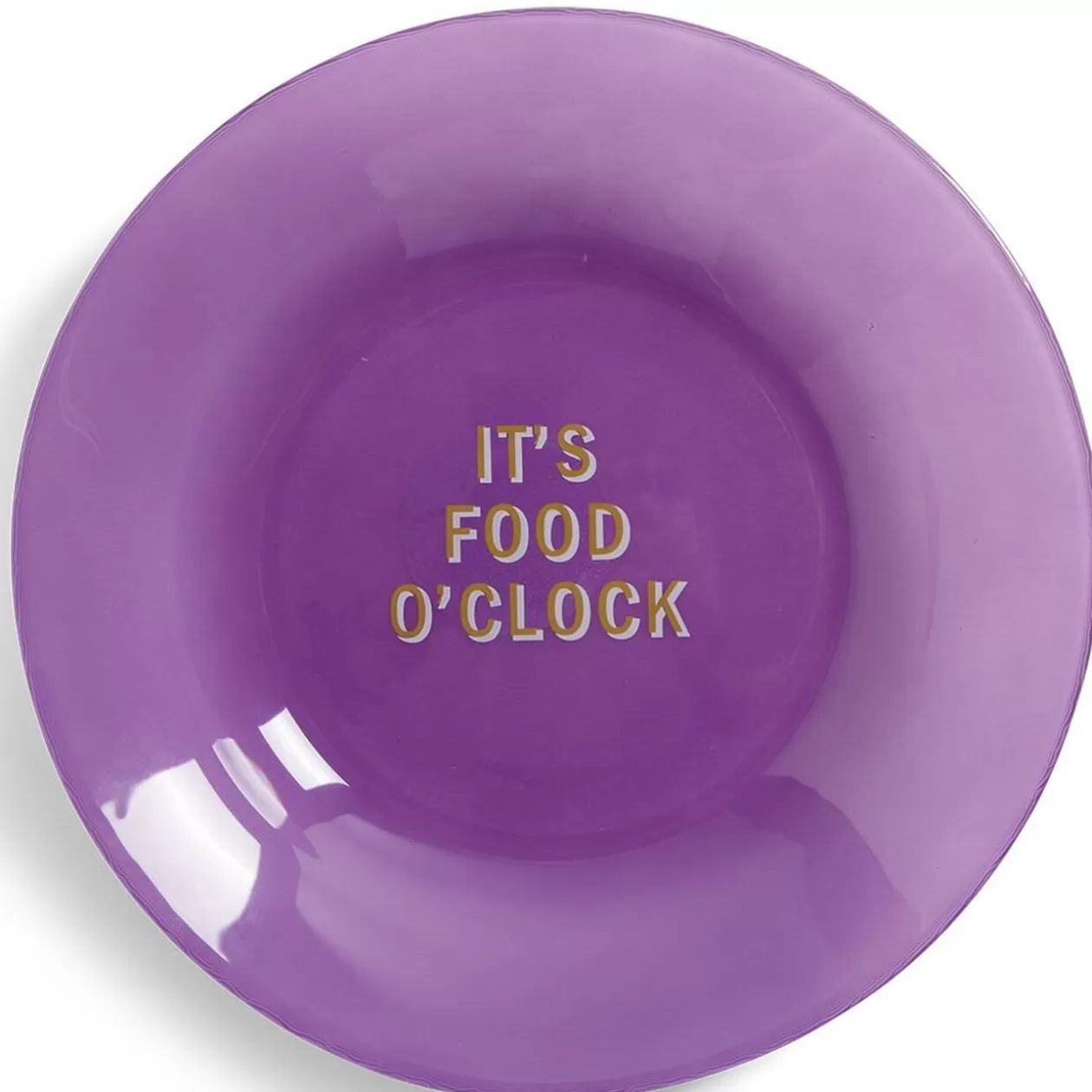 Gifi Assiette creuse verre coloré avec message Ø23cm - 3 modèles< Vaisselle Et Accessoires De Table