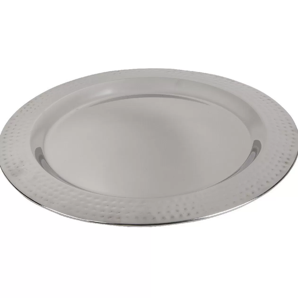 Gifi Assiette de présentation argentée ronde< Vaisselle Et Accessoires De Table