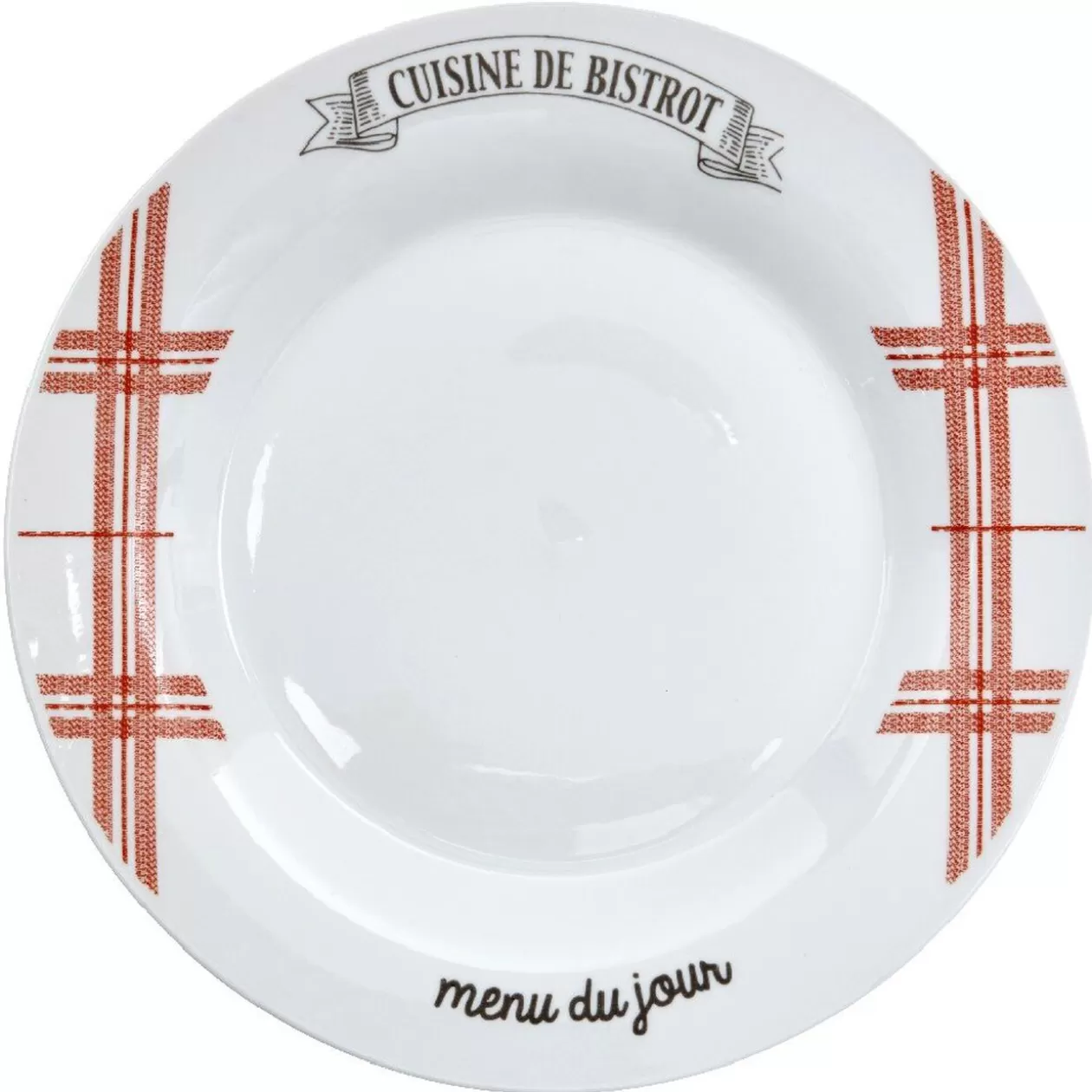 Gifi Assiette plate bistrot< Vaisselle Et Accessoires De Table