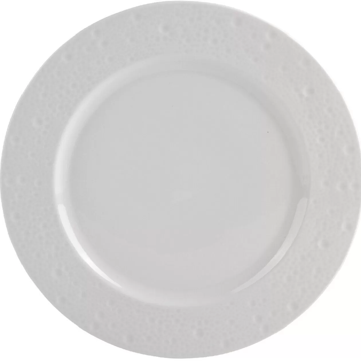 Gifi Assiette plate blanc effet martelé x4< Vaisselle Et Accessoires De Table