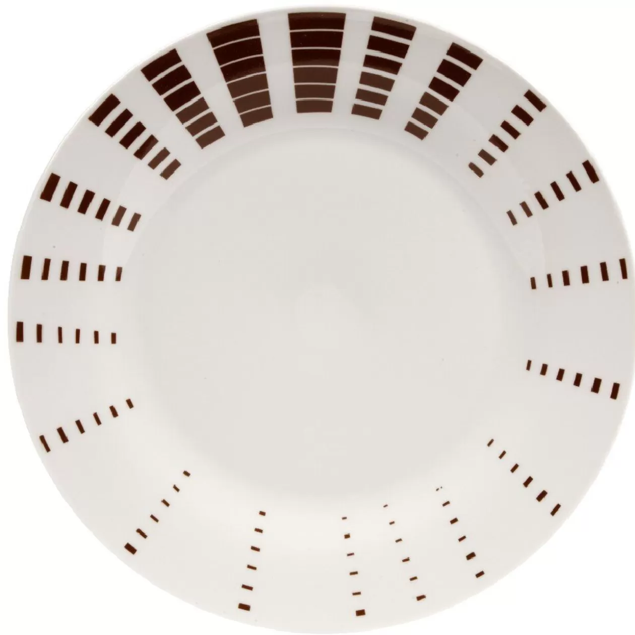 Gifi Assiette plate blanche décor aile marron< Vaisselle Et Accessoires De Table