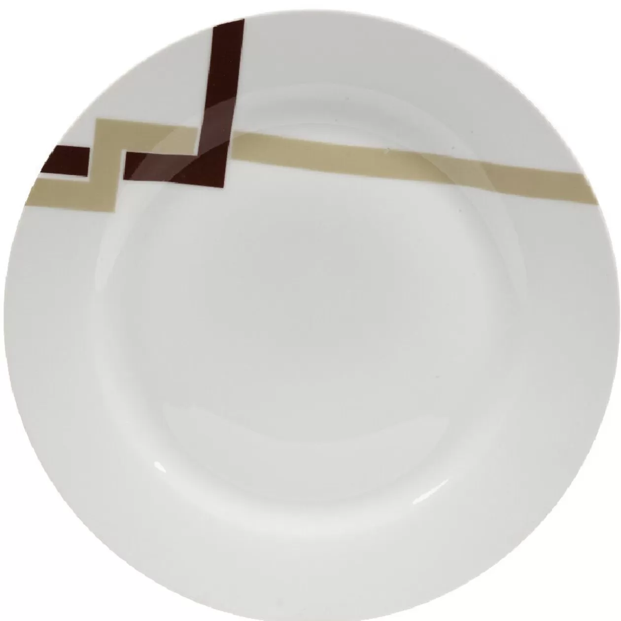 Gifi Assiette plate blanche décor lignes< Vaisselle Et Accessoires De Table