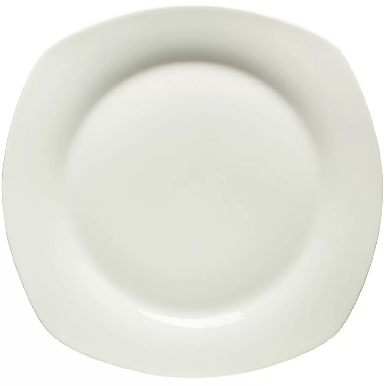 Assiette plate carrée blanc 24cm>Gifi Online