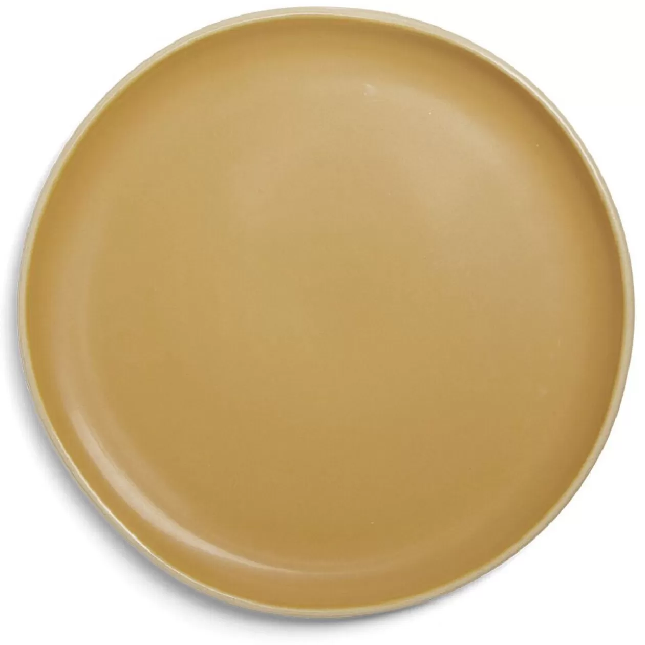 Gifi Assiette plate en faïence jaune Ø27xH1,7cm< Vaisselle Et Accessoires De Table
