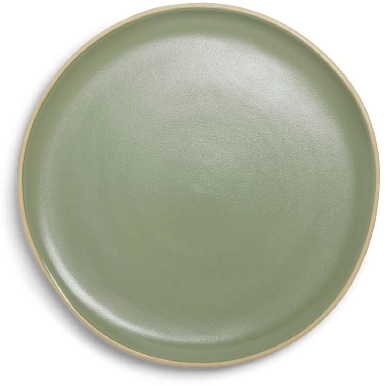 Gifi Assiette plate en faïence vert Ø27xH1,7cm< Vaisselle Et Accessoires De Table