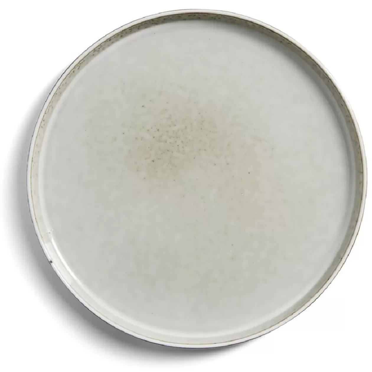 Assiette plate grès gris Ø27,5cm>Gifi Discount