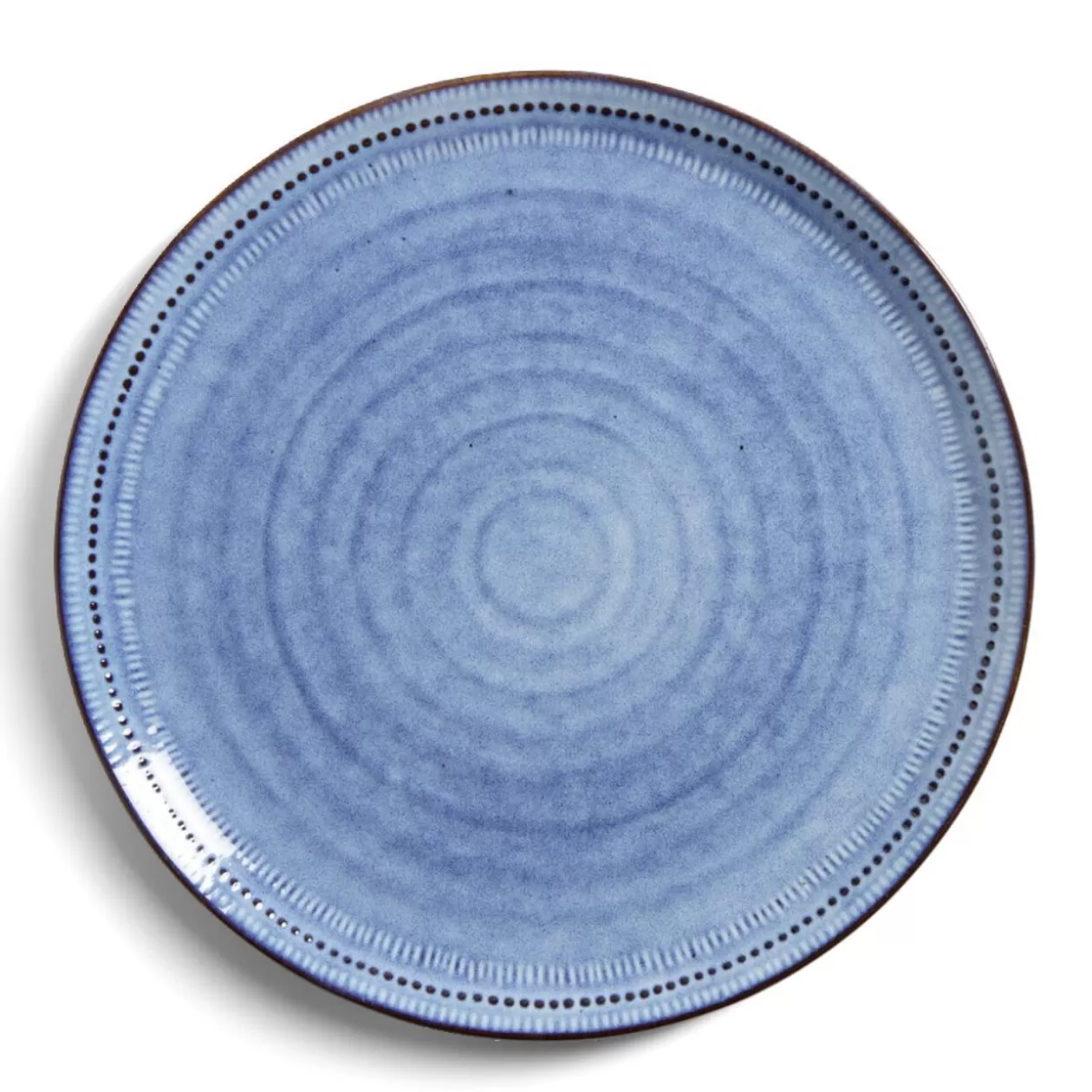 Assiette plate grès vert Ø27,5cm>Gifi New