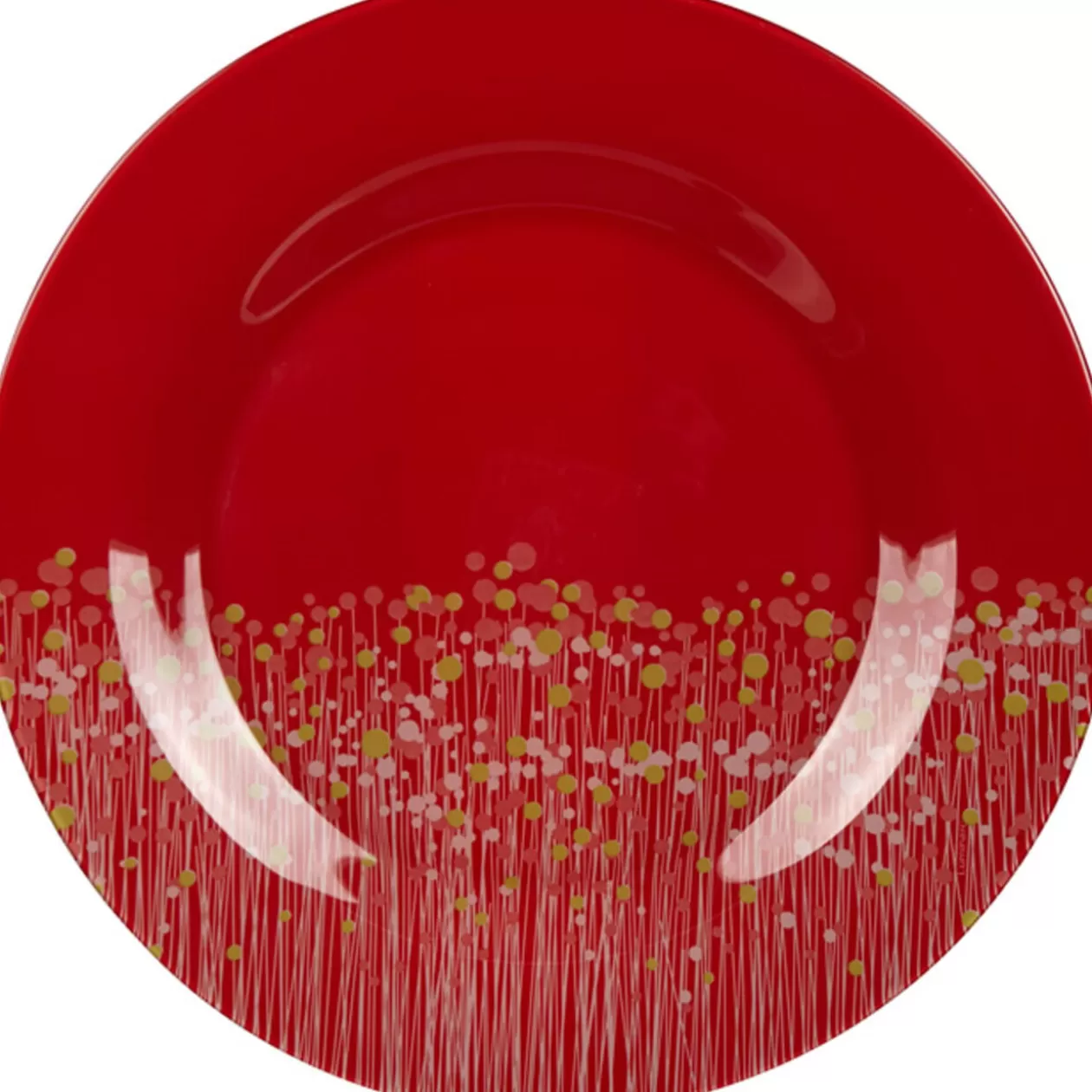 Gifi Assiette plate Luminarc rouge Flowerfield< Vaisselle Et Accessoires De Table