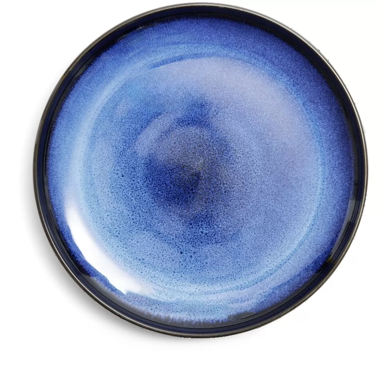 Gifi Assiette plate Meteor porcelaine noire et bleue Ø27cm< Vaisselle Et Accessoires De Table