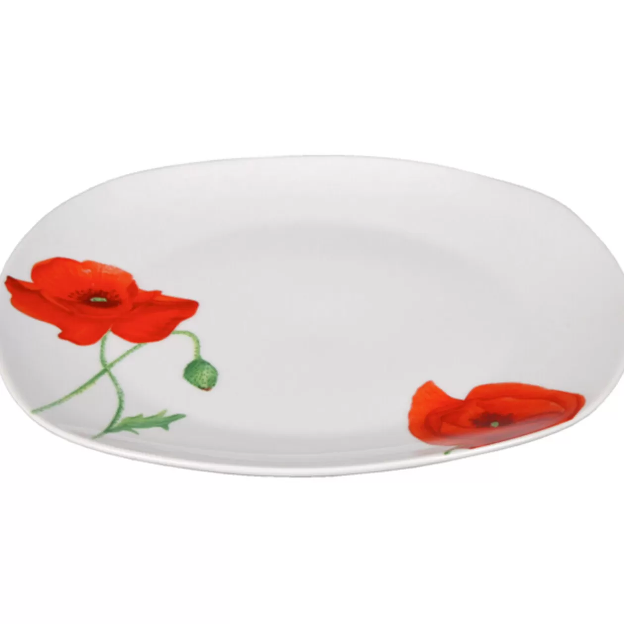 Assiette plate motif coquelicot>Gifi Outlet