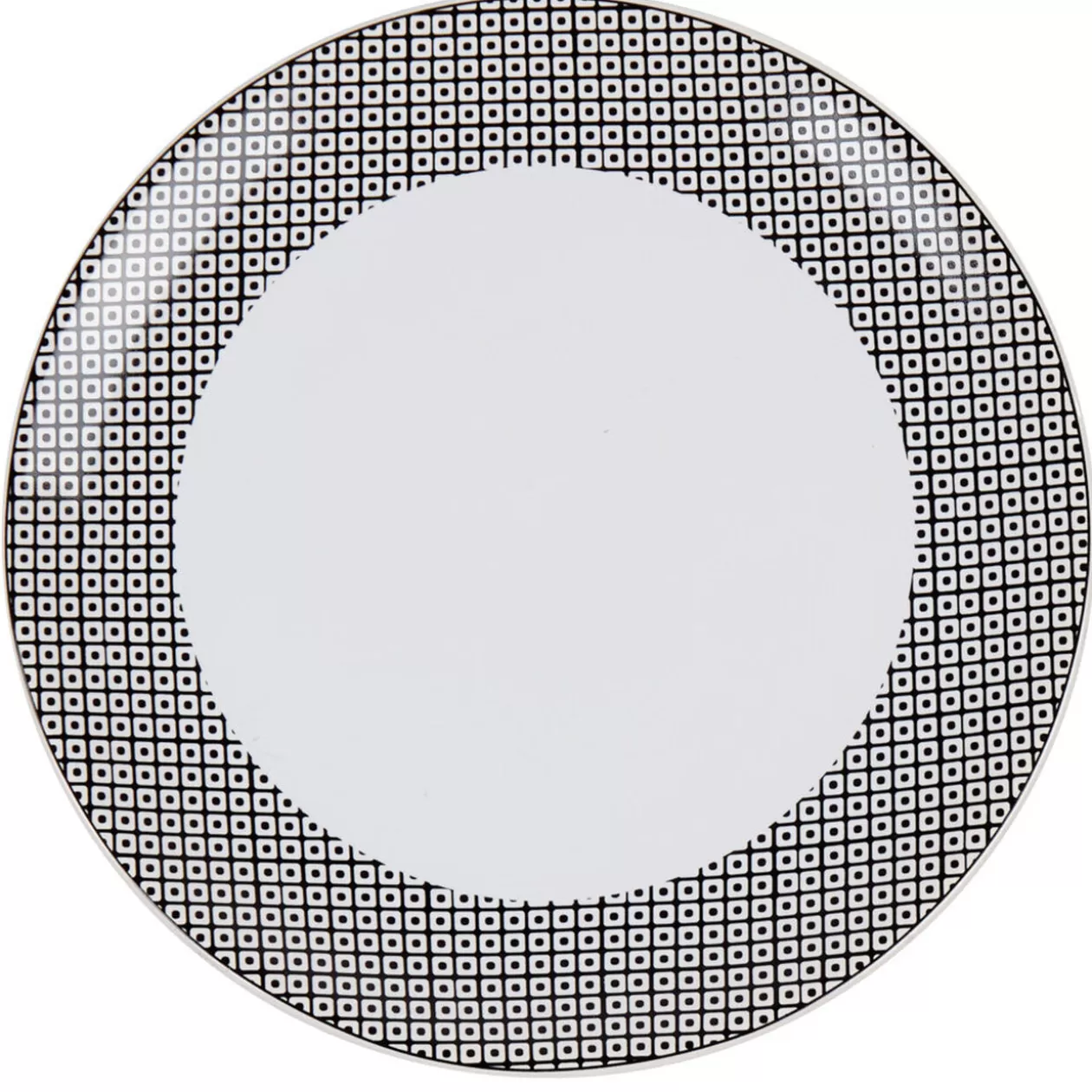 Gifi Assiette plate noire et blanche< Vaisselle Et Accessoires De Table