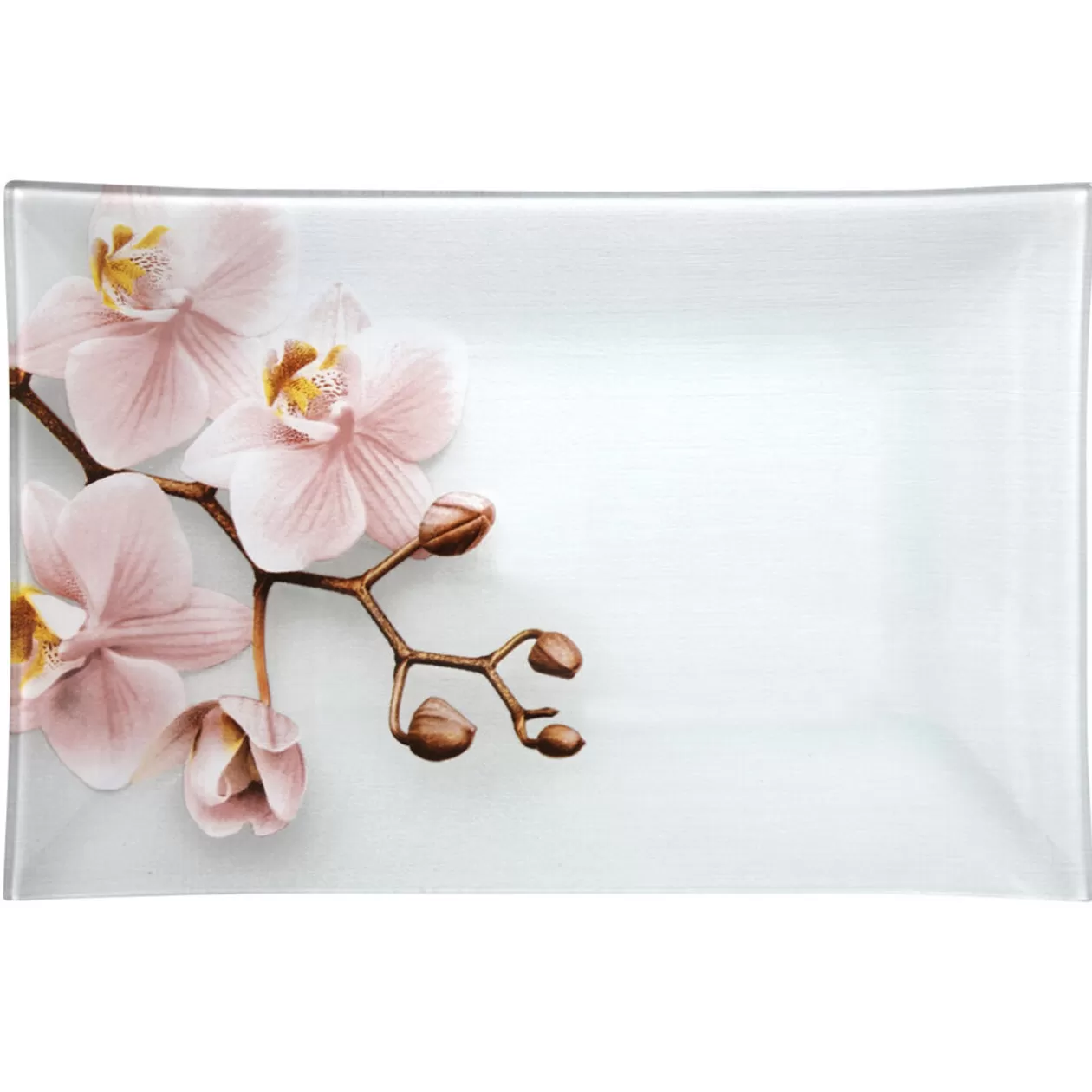 Gifi Assiette plate rectangulaire design Orchidée< Vaisselle Et Accessoires De Table