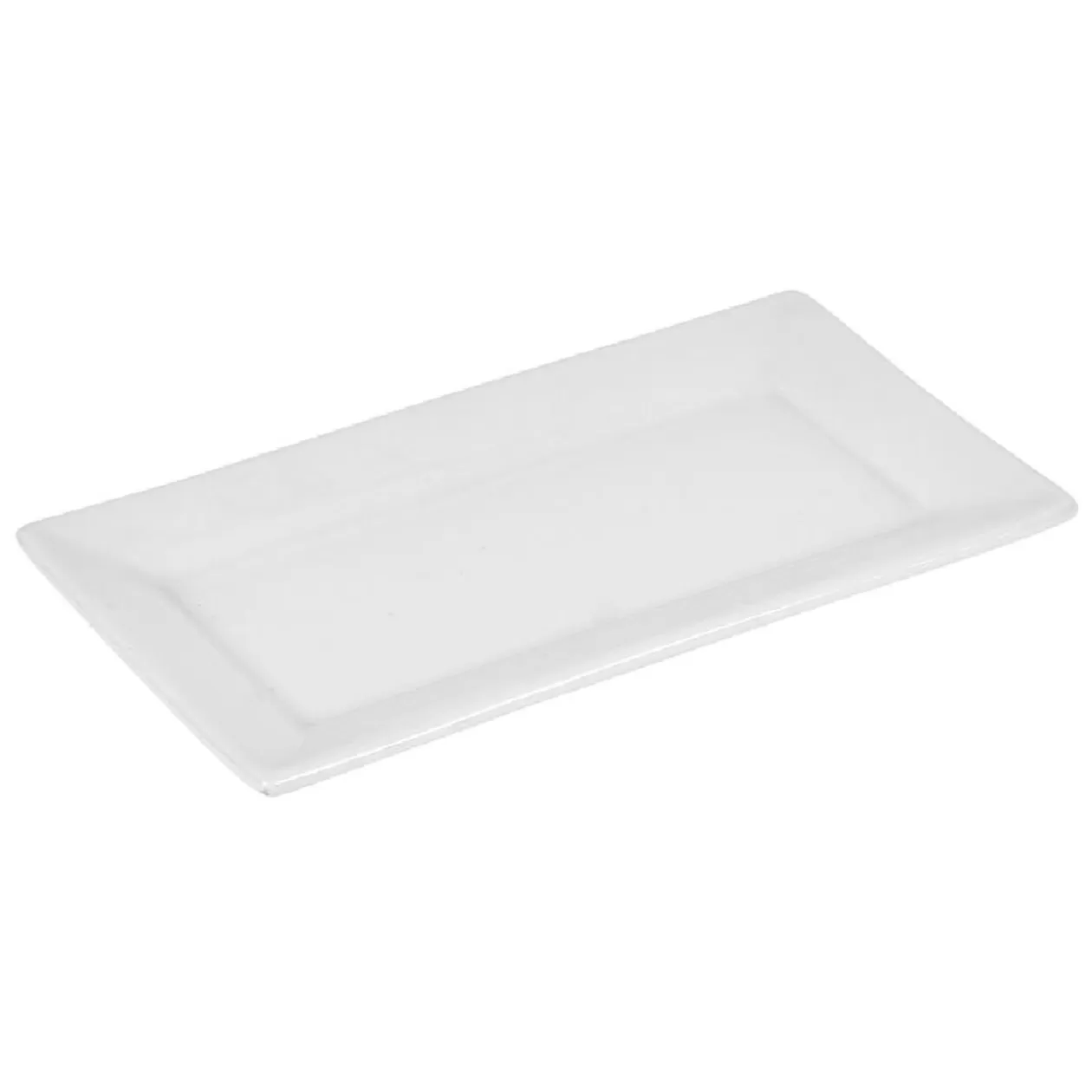 Assiette plate rectangulaire porcelaine blanc>Gifi Shop