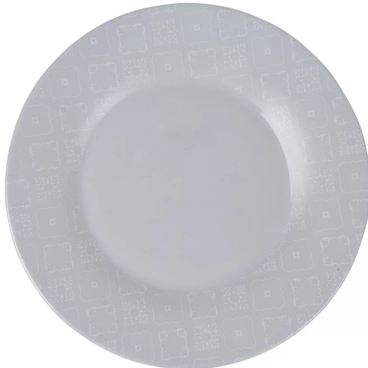 Assiette plate ronde Luminarc modèle Calicot gris>Gifi Fashion