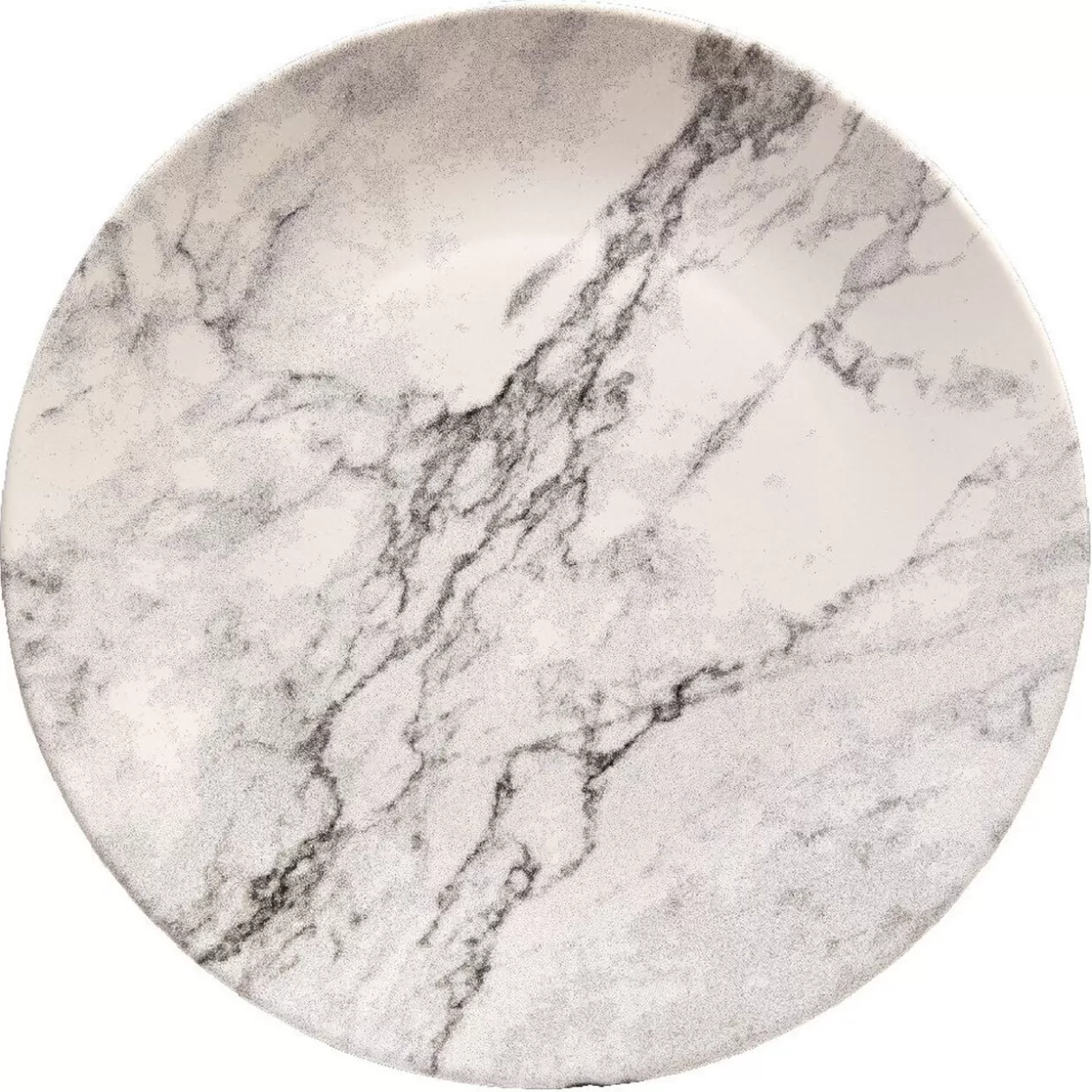Assiette plate ronde motif marbre gris et blanc>Gifi Hot