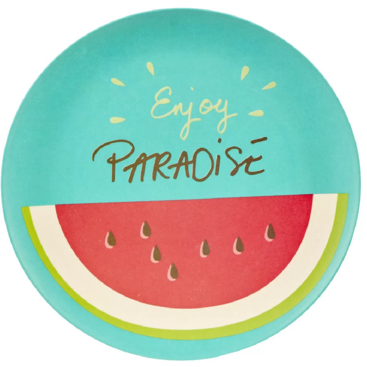 Gifi Assiette plate ronde pastèque Enjoy Paradise en plastique< Vaisselle Et Accessoires De Table