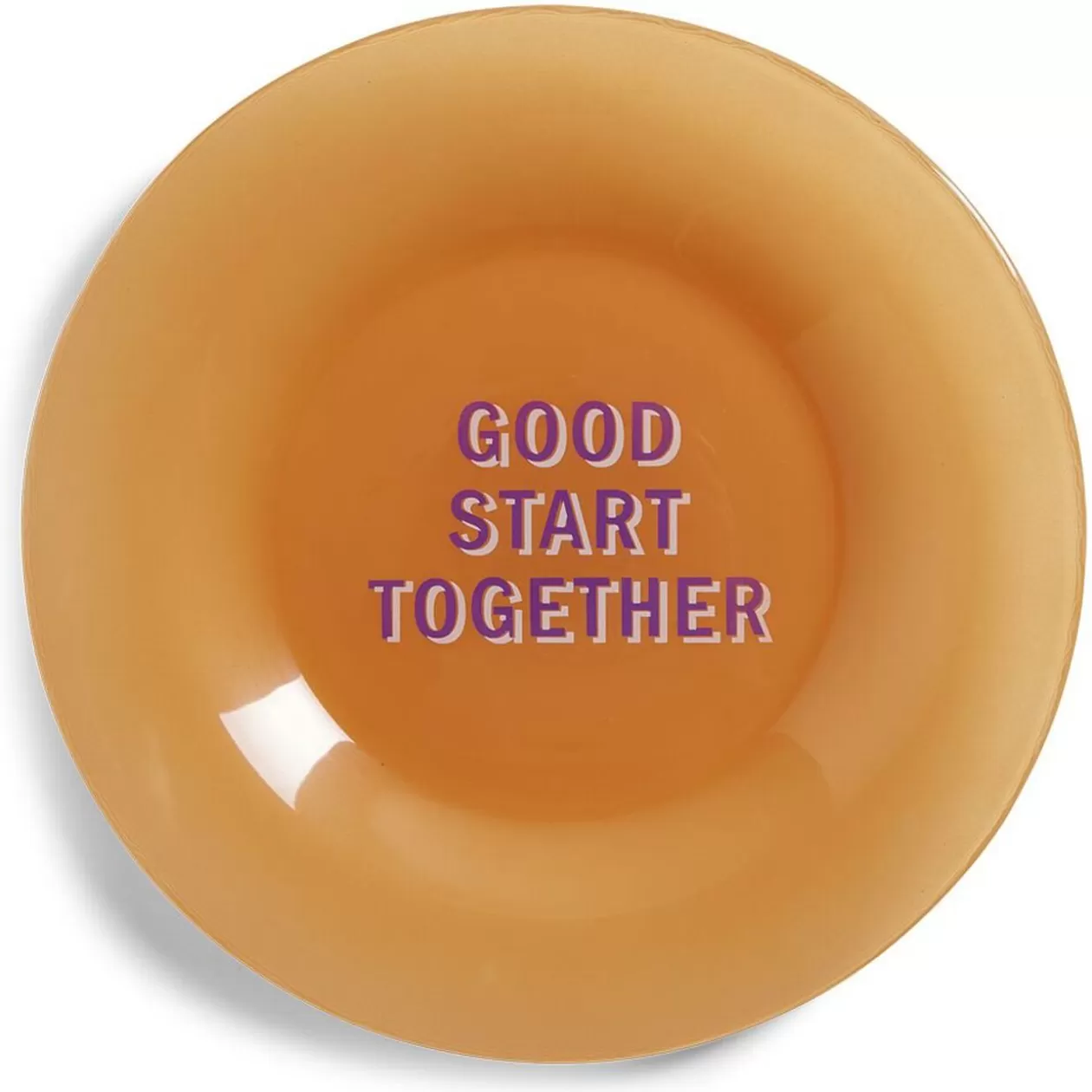 Gifi Assiette plate verre coloré avec message Ø20cm - 3 modèles< Vaisselle Et Accessoires De Table