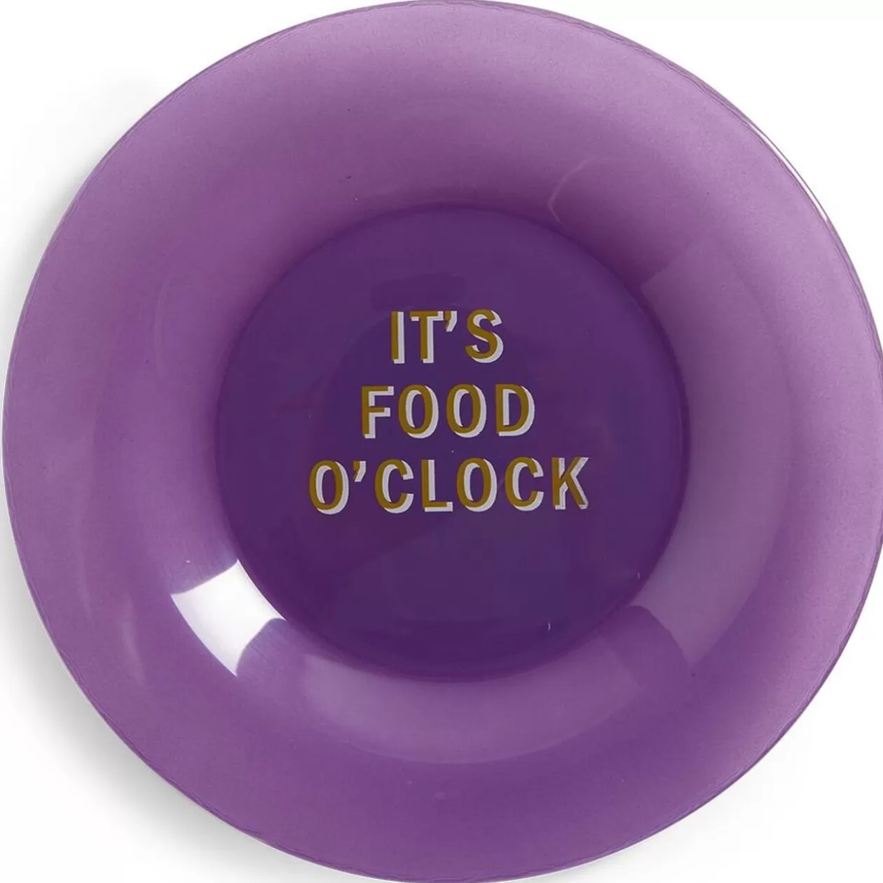 Gifi Assiette plate verre coloré avec message Ø20cm - 3 modèles< Vaisselle Et Accessoires De Table