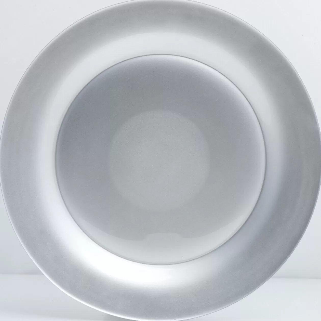 Assiette plate verre Zana argentée>Gifi Sale