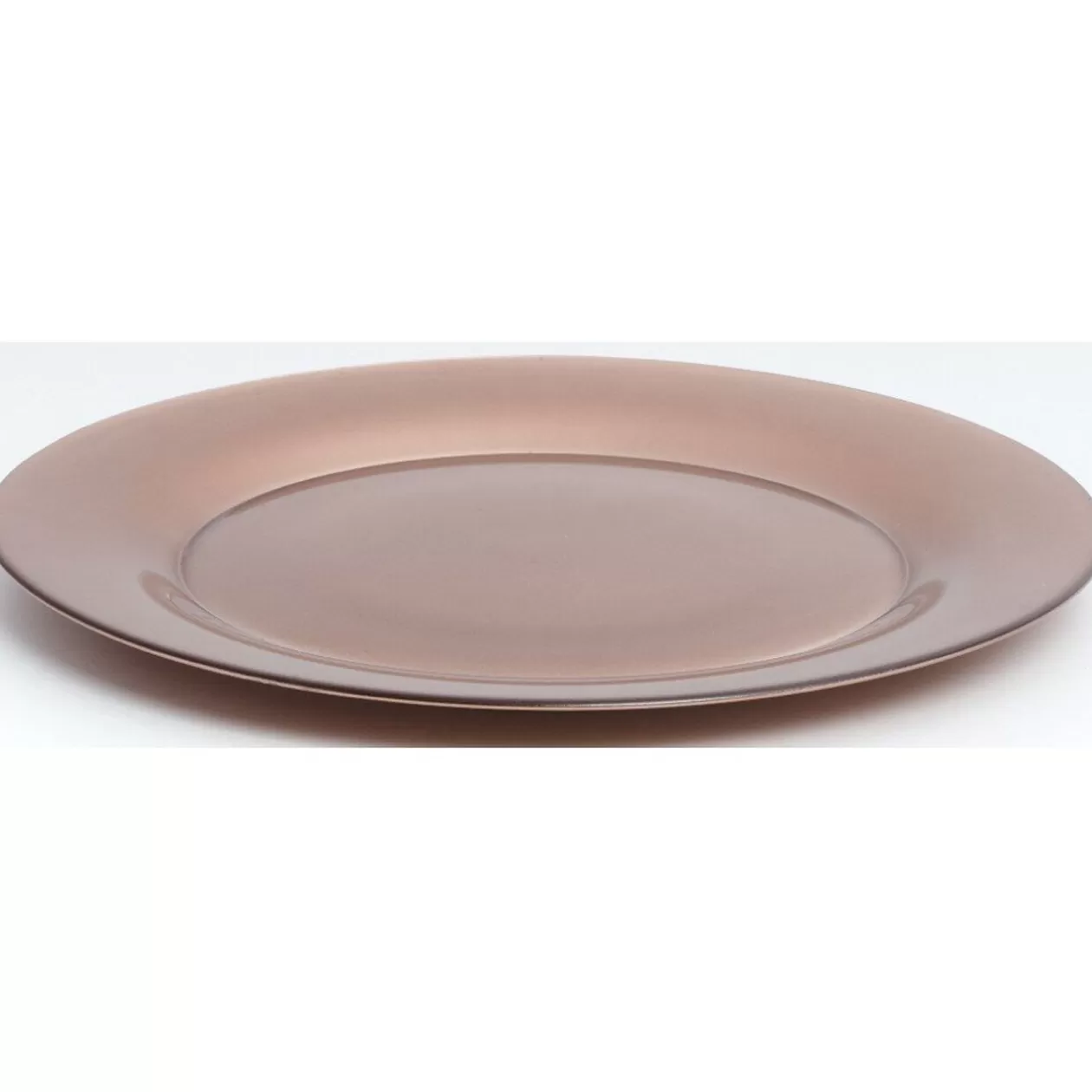 Assiette plate verre Zana cuivrée>Gifi New