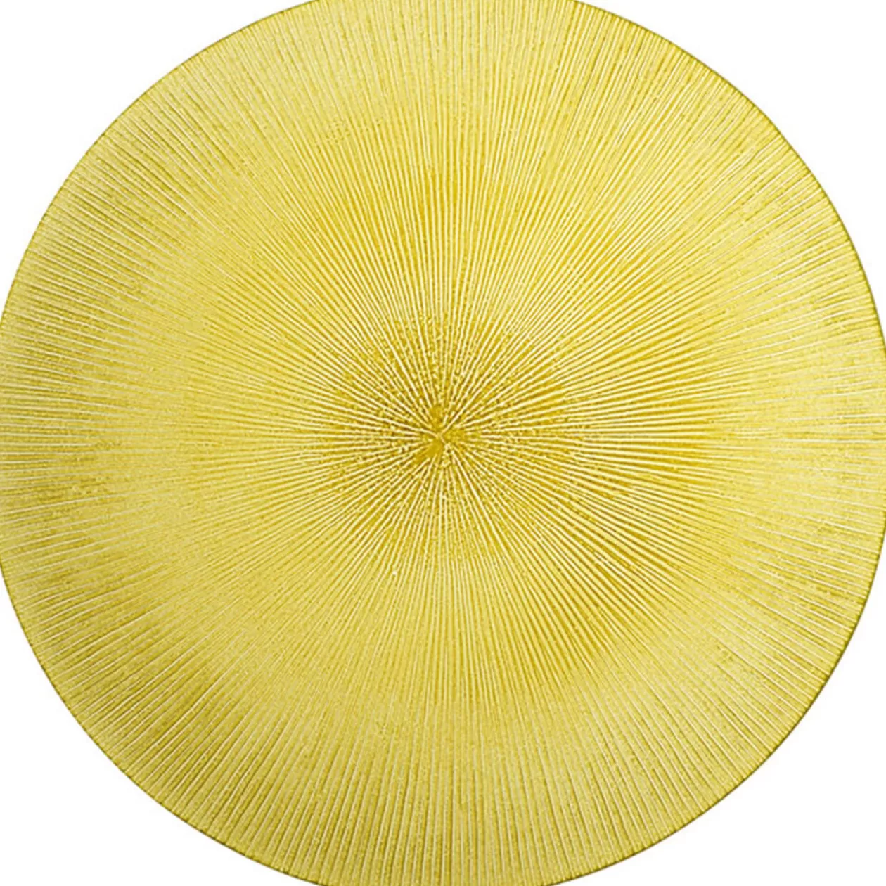 Gifi Assiette plate verte verre strié< Vaisselle Et Accessoires De Table