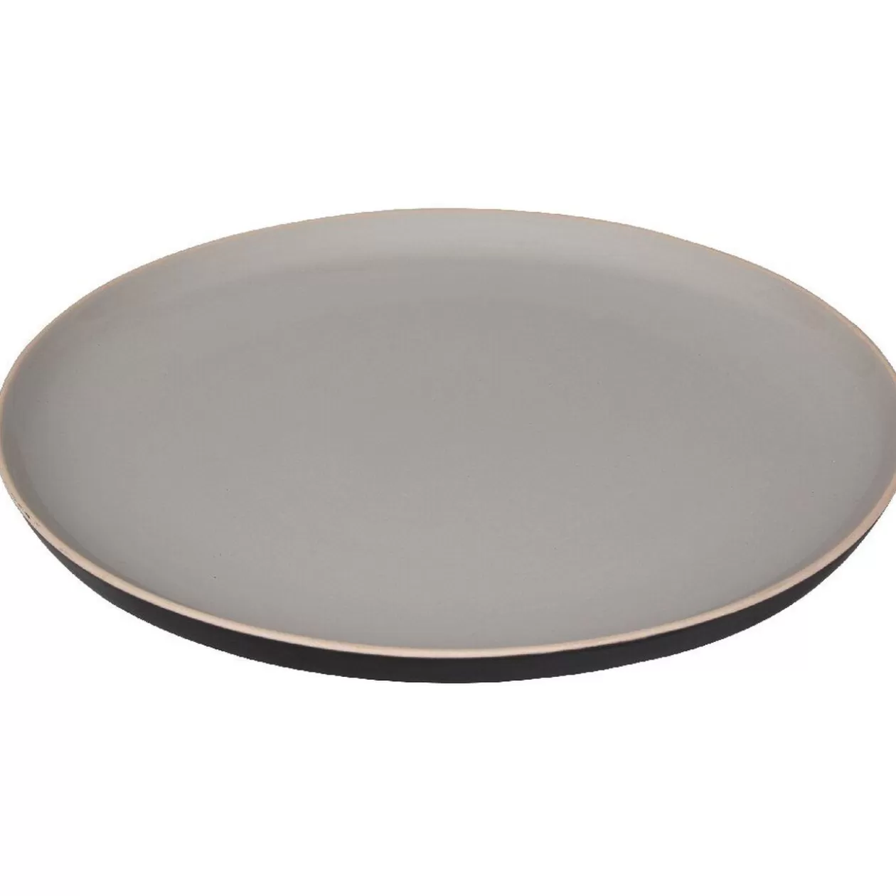 Assiette plate Zenco bicolore gris et taupe>Gifi Cheap