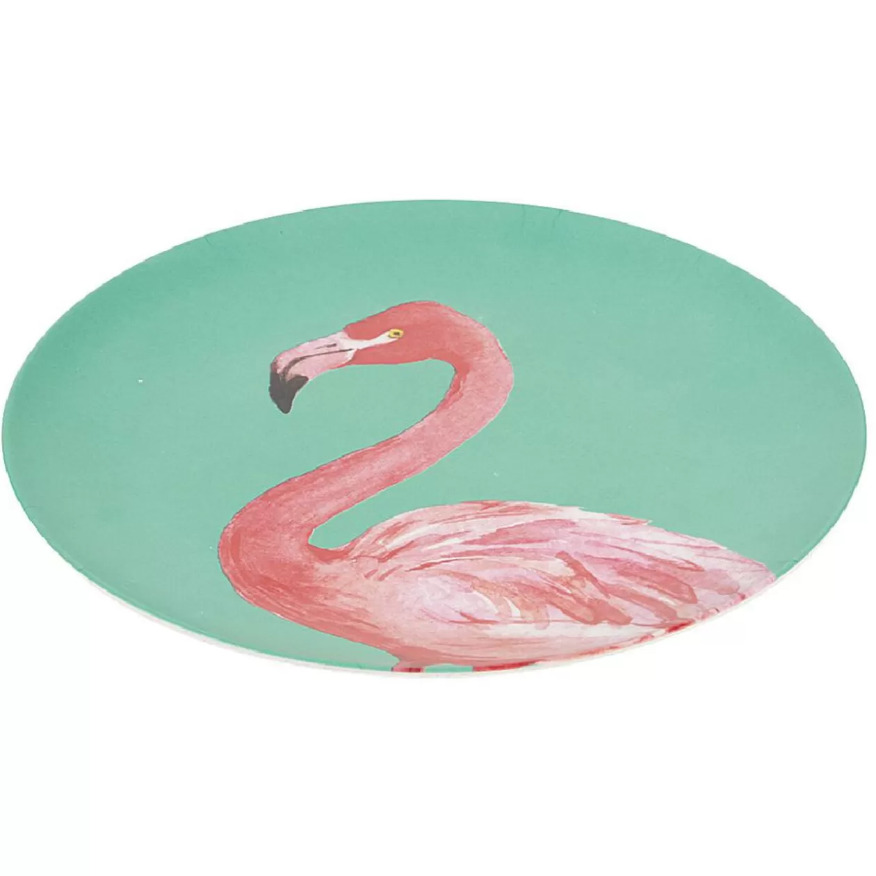 Assiette ronde en résine mélaminée design exotique>Gifi Sale