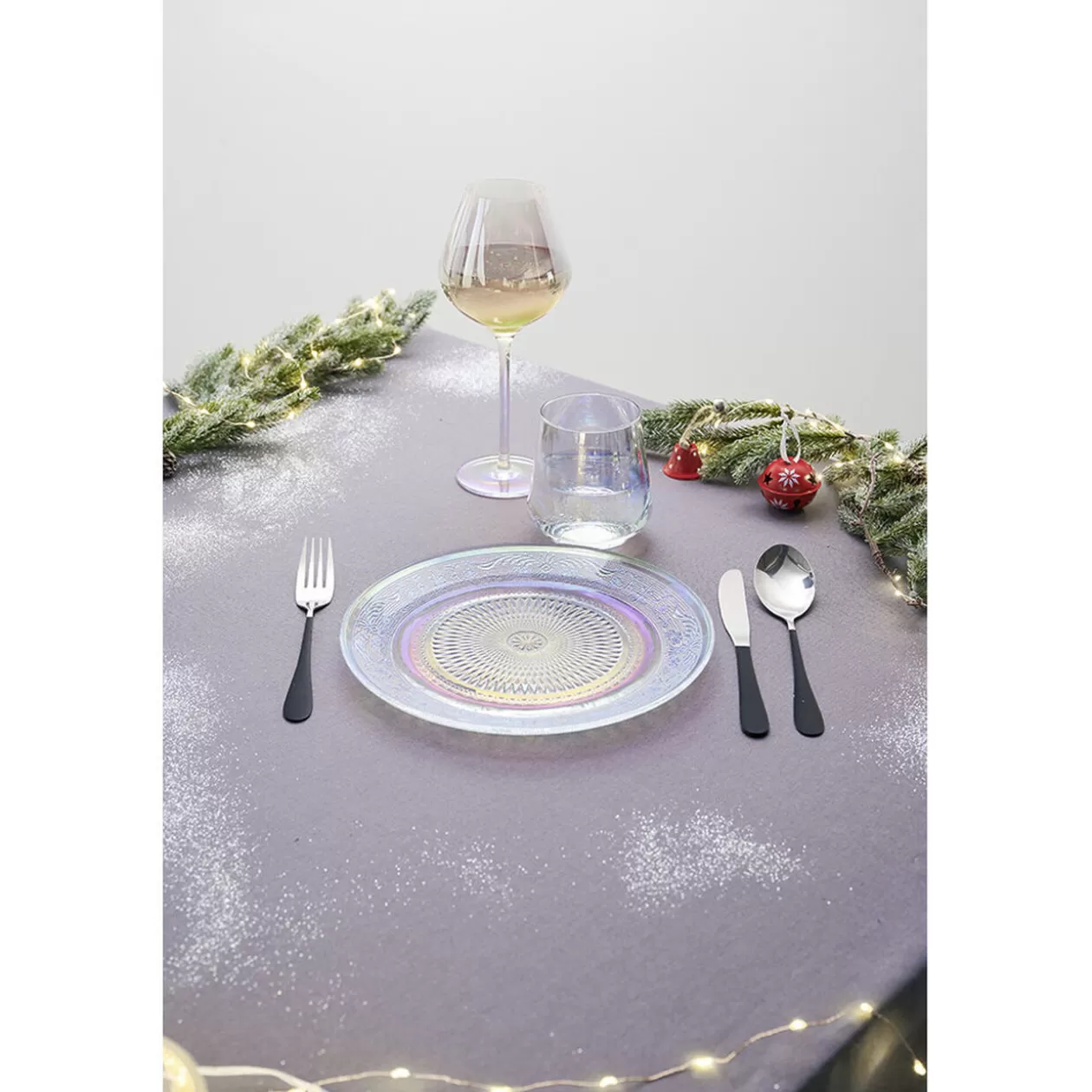 Assiette ronde plate décor ciselé design irisé>Gifi Cheap