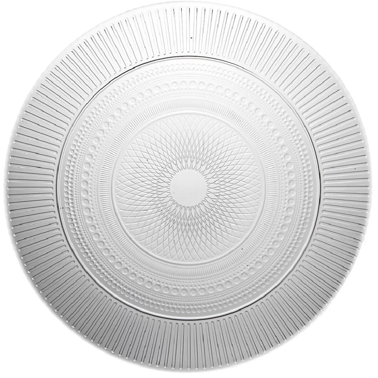 Assiette ronde plate en verre transparent Luminarc Louison ø 25 cm>Gifi Online