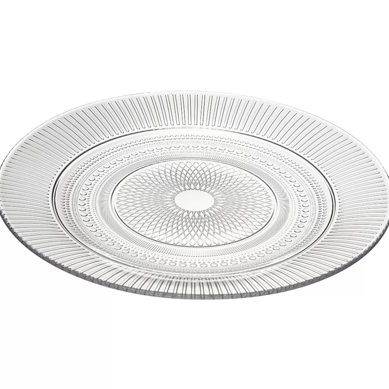 Assiette ronde plate en verre transparent Luminarc Louison ø 25 cm>Gifi Online