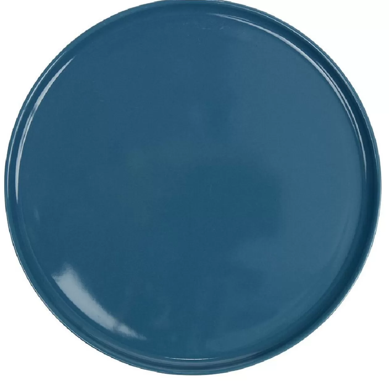 Assiette ronde plate Nordic porcelaine bleu>Gifi Clearance